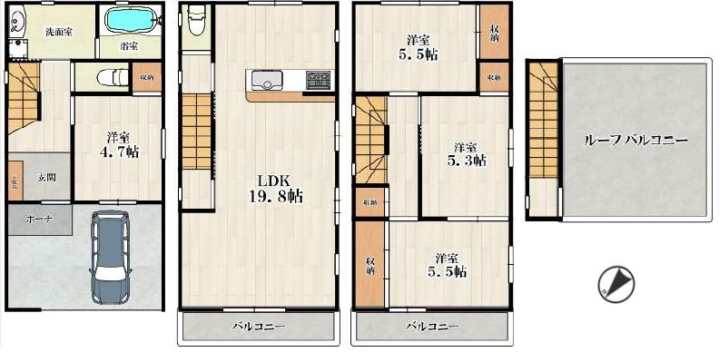 福島区吉野3丁目中古戸建